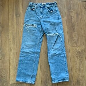 Classic Light Blue Distressed Jeans